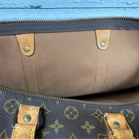 Louis Vuitton Keepall 45 Bandouliere Brown Monogram Leather Travel Duffle Bag - Picture 10 of 12